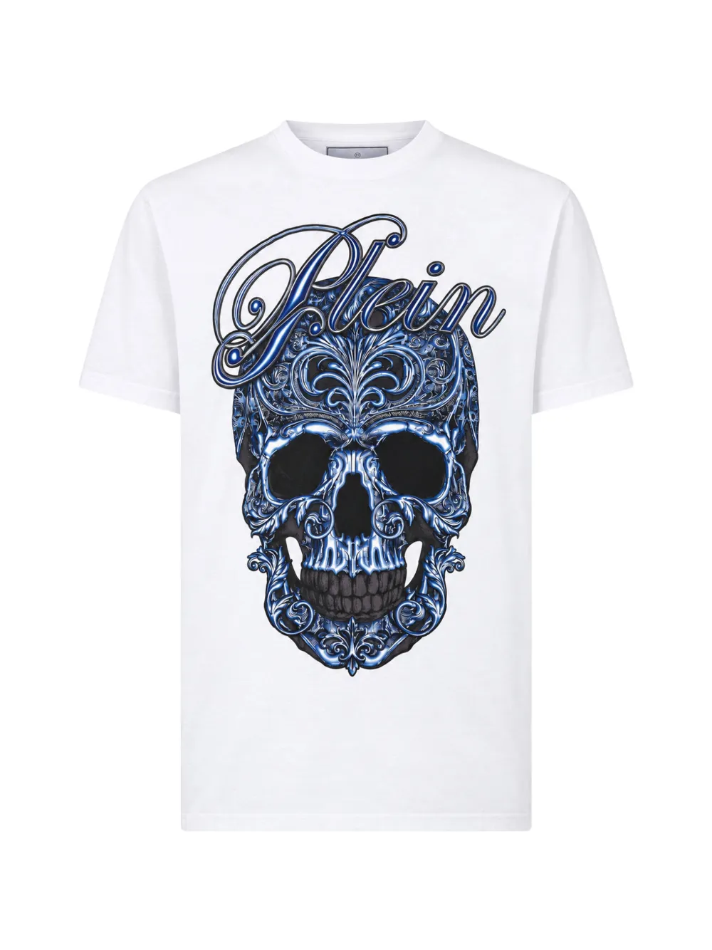Philipp Plein Skull Baroque jersey T-shirt Wit