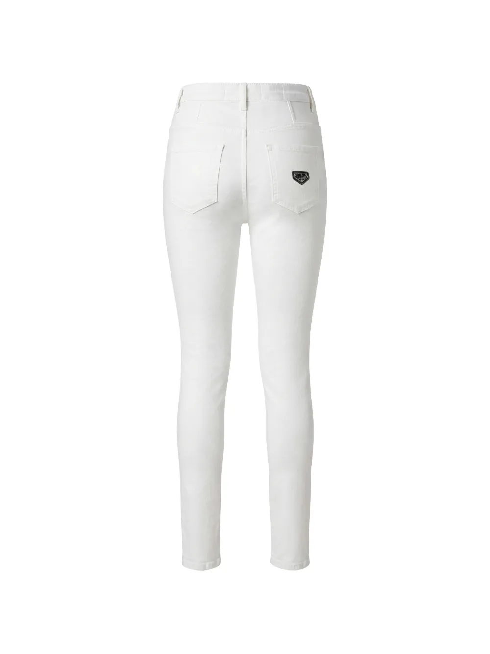 Philipp Plein High waist jegging Wit