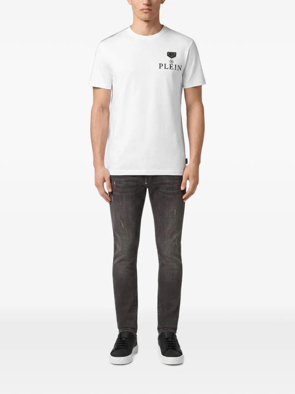 Philipp Plein Jersey T-shirt Plein R Wit