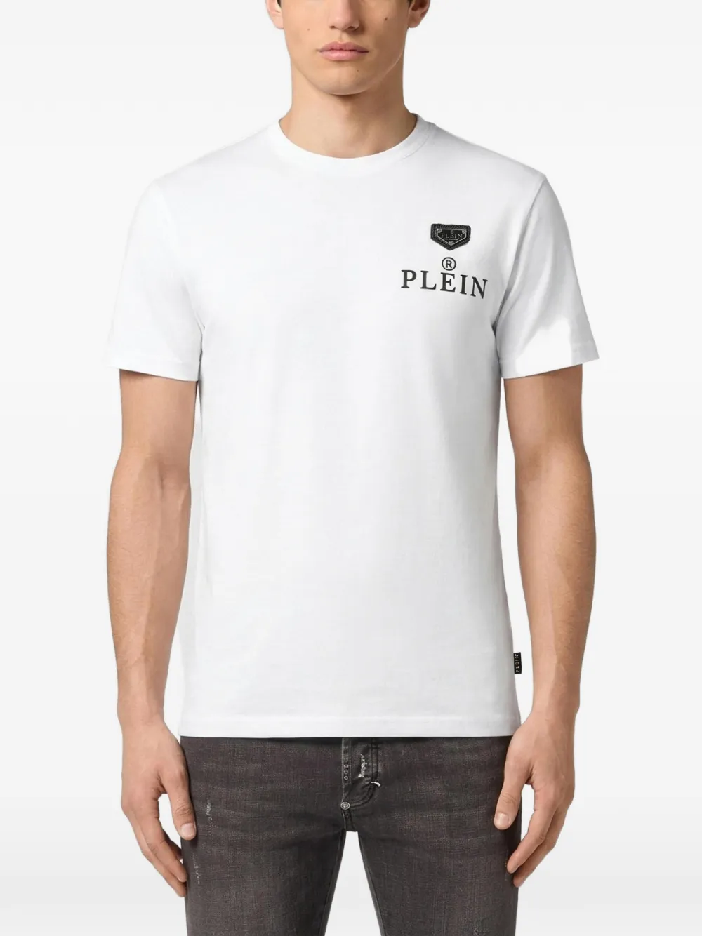 Philipp Plein Jersey T-shirt Plein R Wit