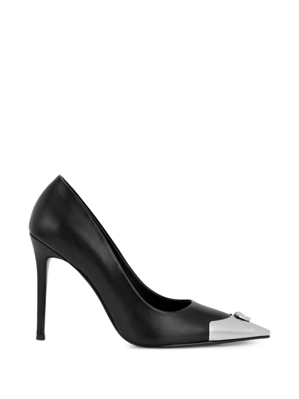 Philipp Plein escarpins Decollete à talon haut en cuir Nappa h105 Skull - Noir Philipp Plein escarpins Decollete à talon haut en cuir Nappa h105 Skull - Noir