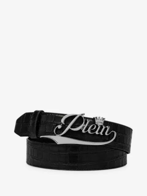 Philipp Plein leather belt King Plein Cocco