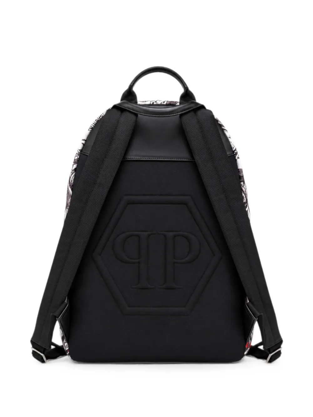 Philipp Plein Leren rugzak Wit