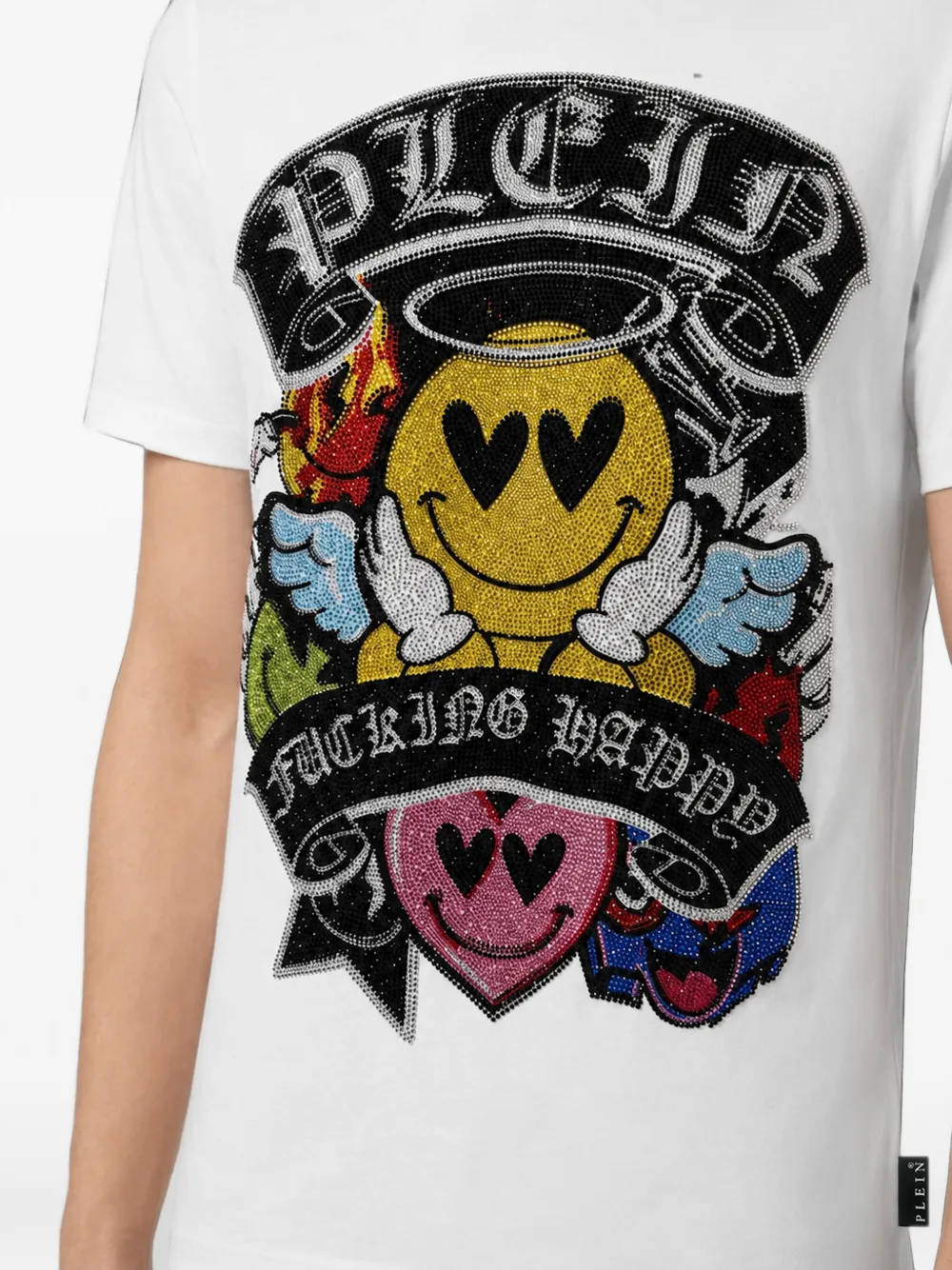 Philipp Plein Smile jersey T-shirt Wit