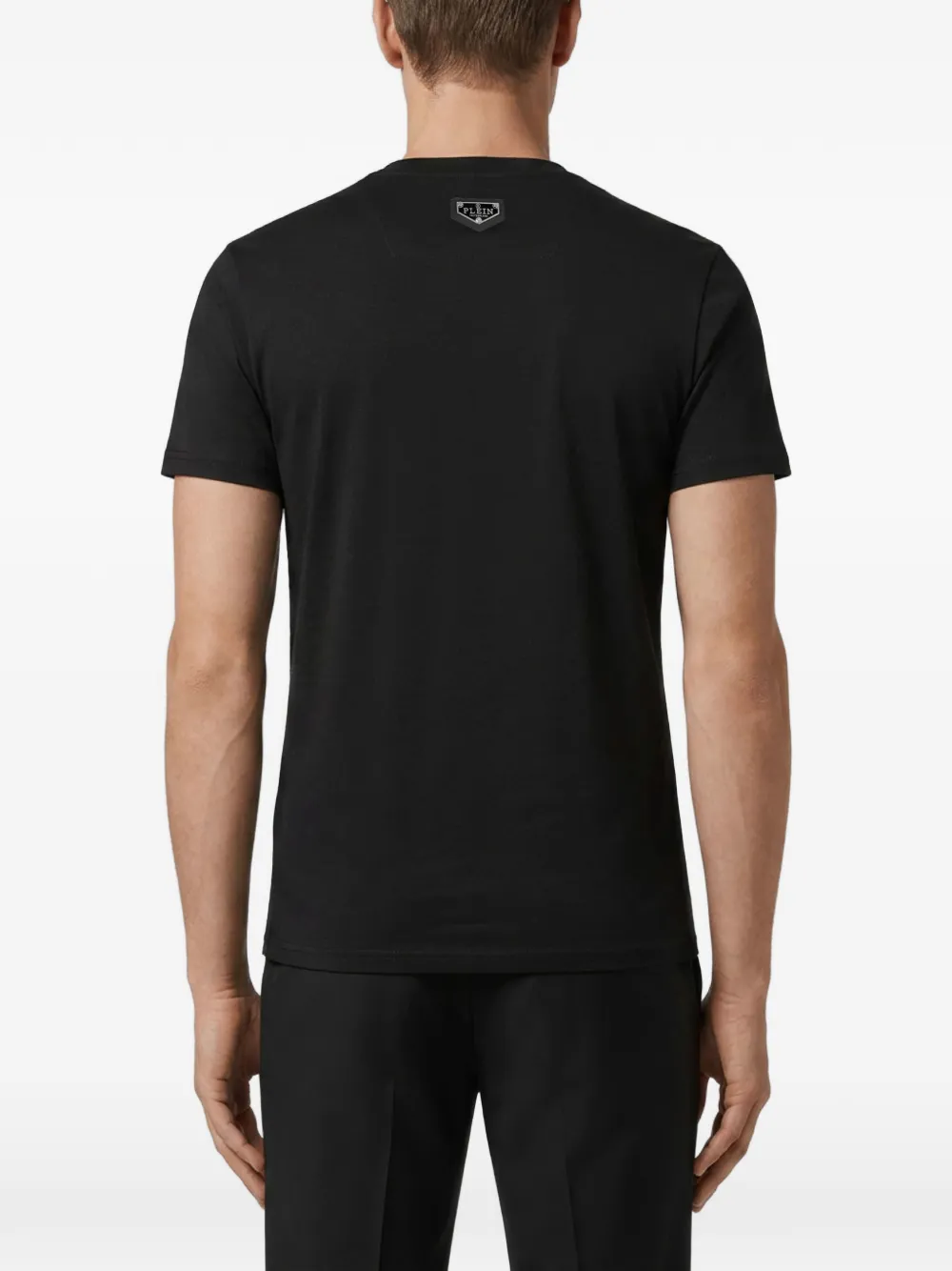Philipp Plein Jersey T-shirt met ronde hals Zwart