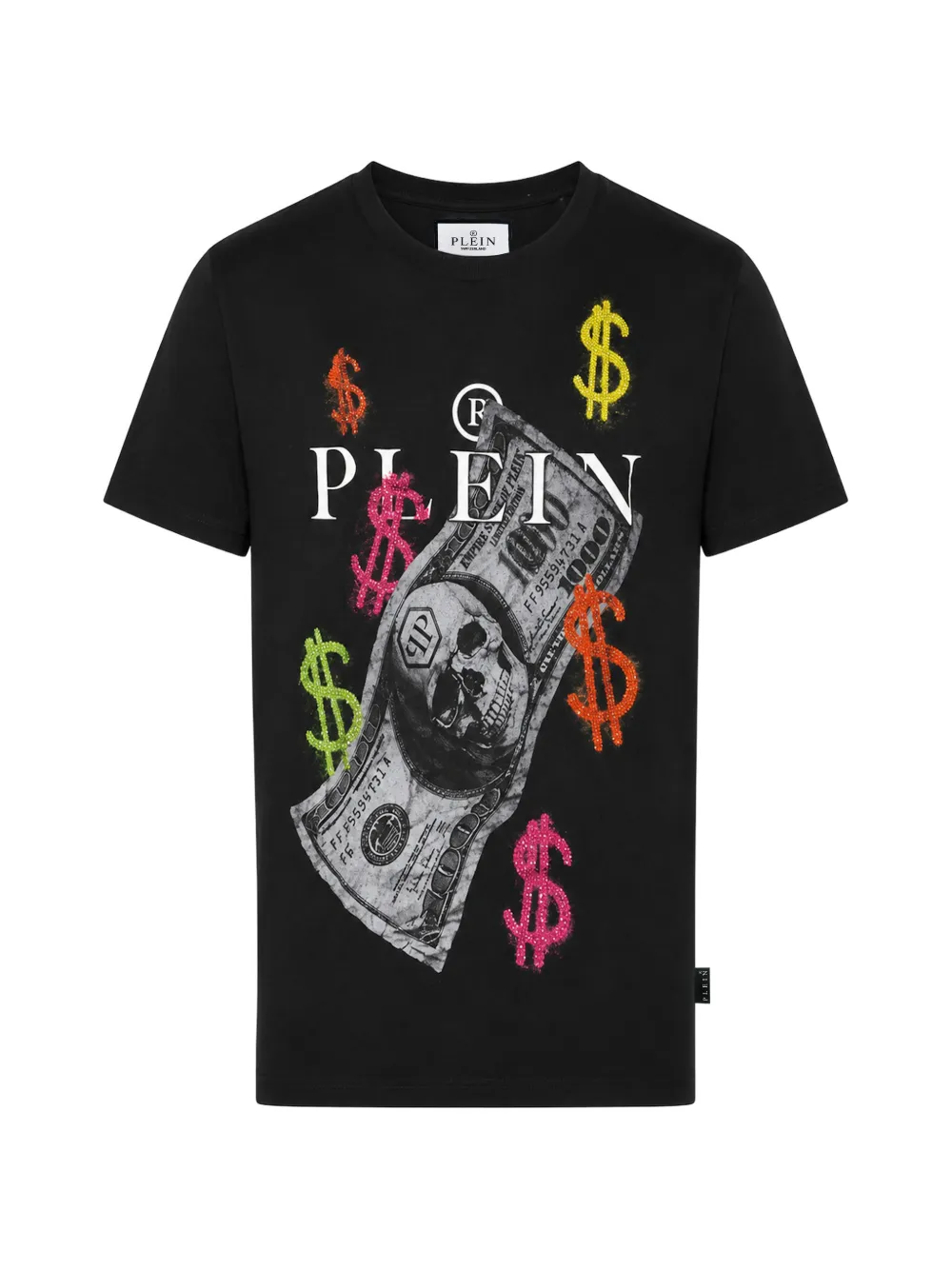 Philipp Plein Dollars jersey T-shirt Zwart