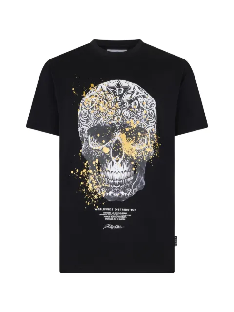 Philipp Plein jersey T-Shirt Skull Baroque Dots