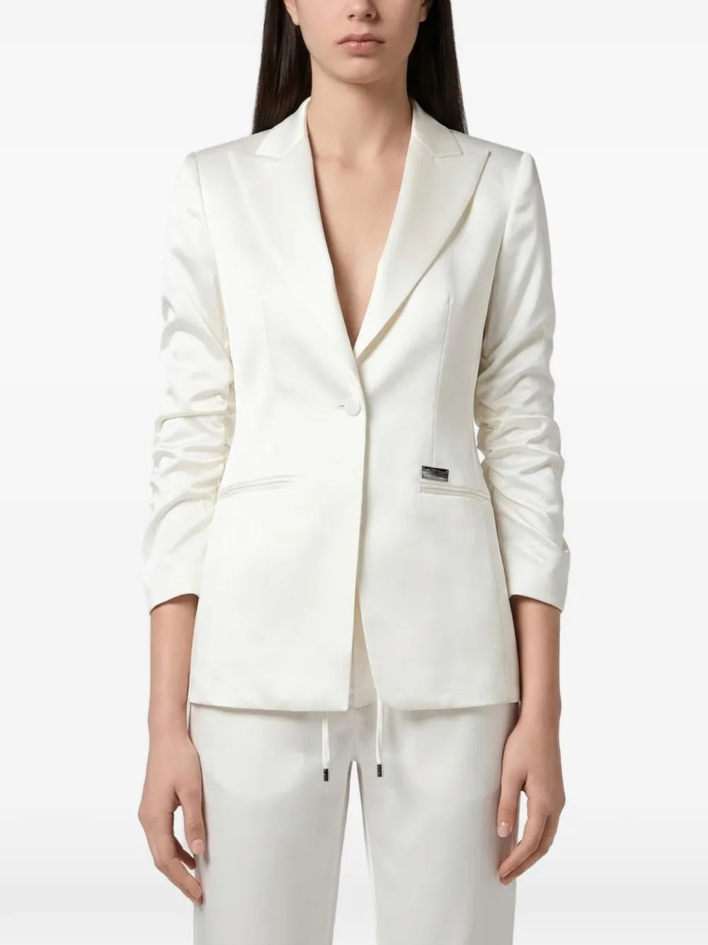 Philipp Plein Cady cargo blazer Wit