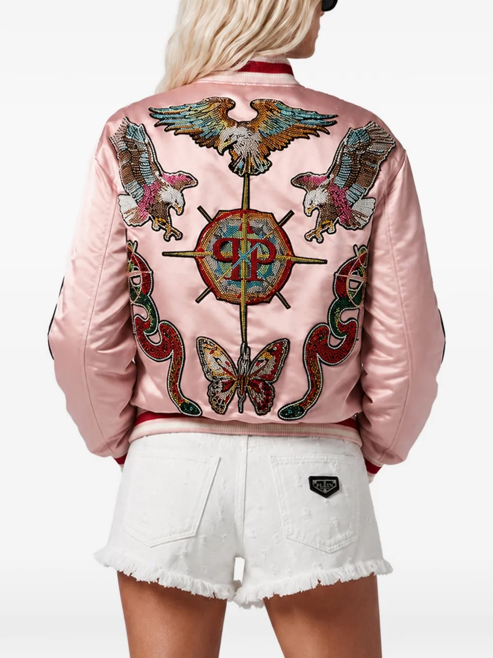 Philipp Plein Roedge mini-shorts Wit