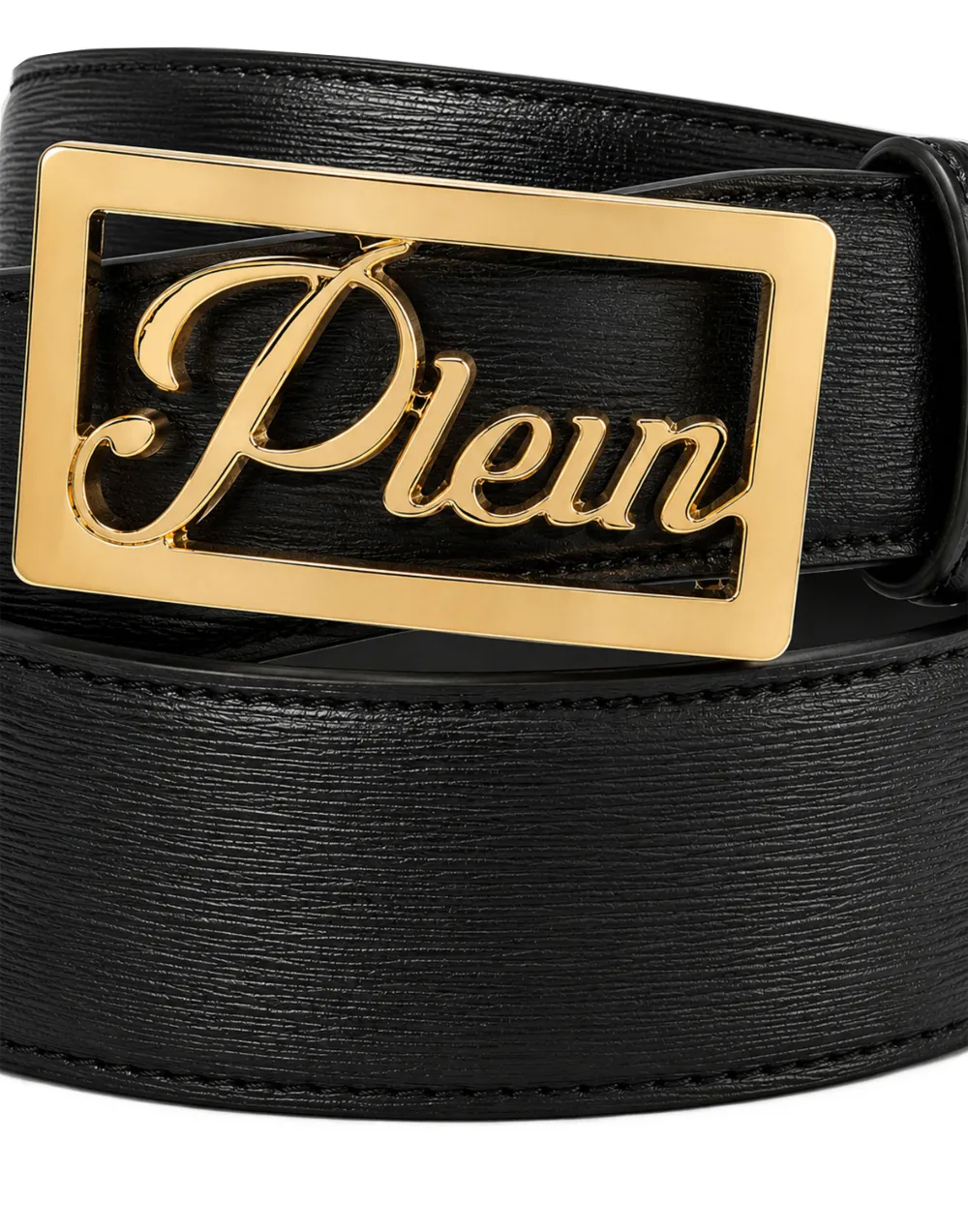 Philipp Plein Saffiano leren portemonnee Zwart