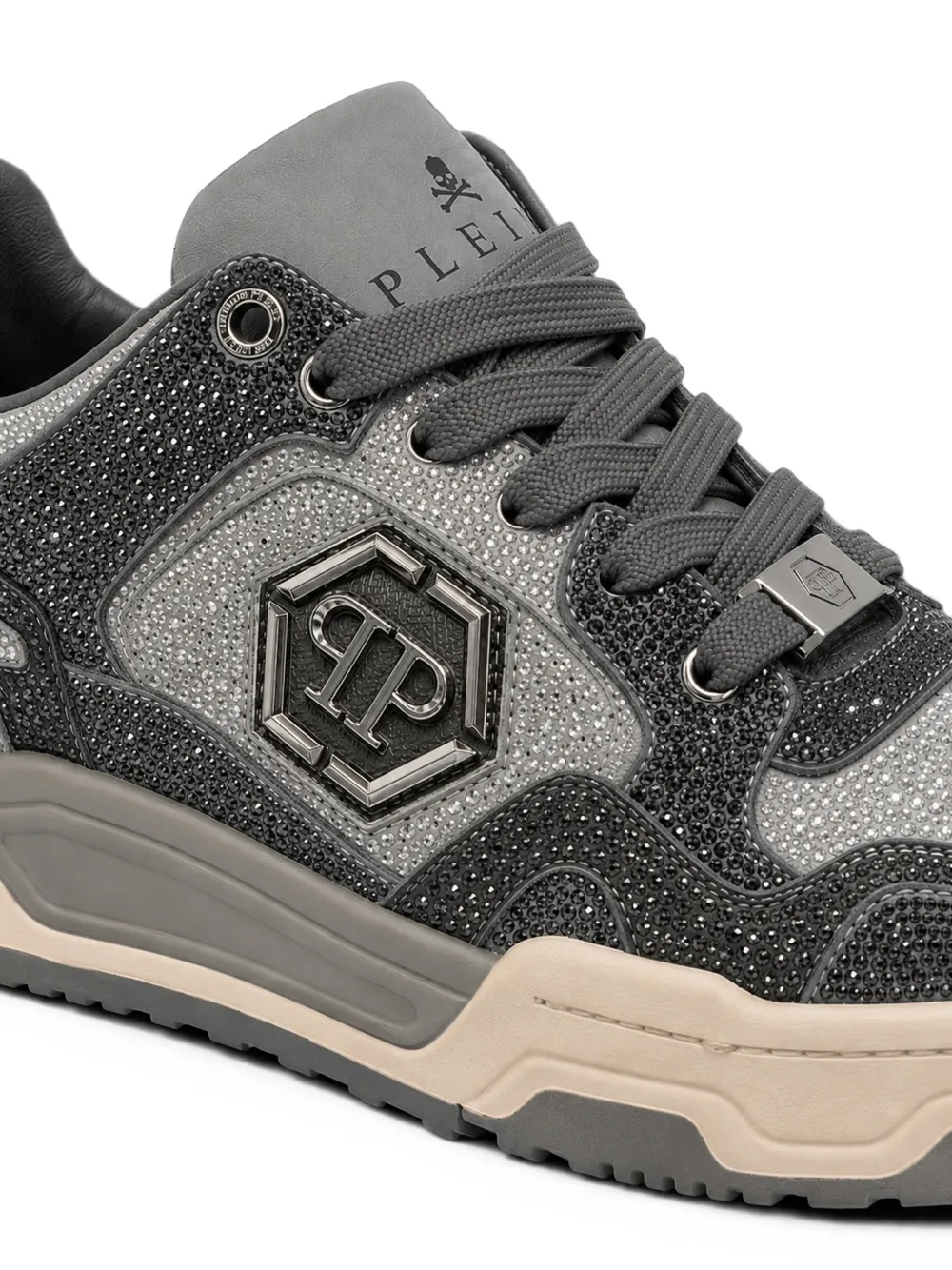 Philipp Plein low-top Predator V2 strass sneakers Grijs