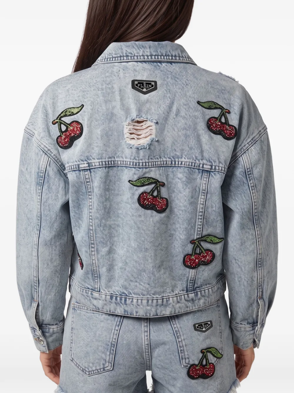 Philipp Plein Denim regular-fit jack Blauw