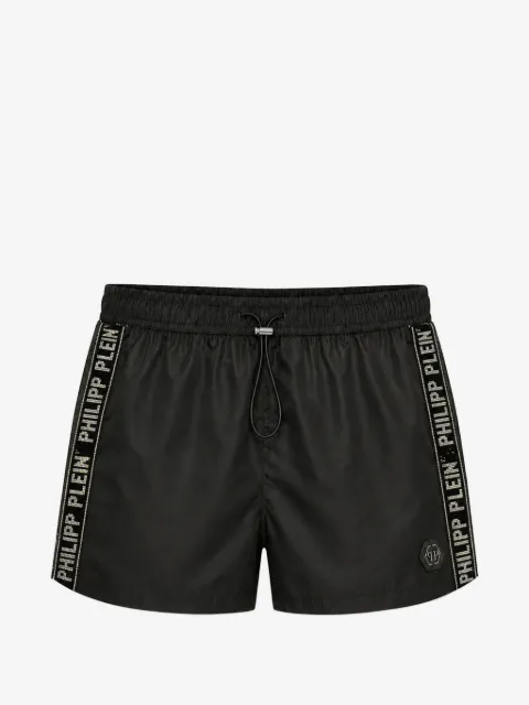 Philipp Plein crystal-embellished swim shorts