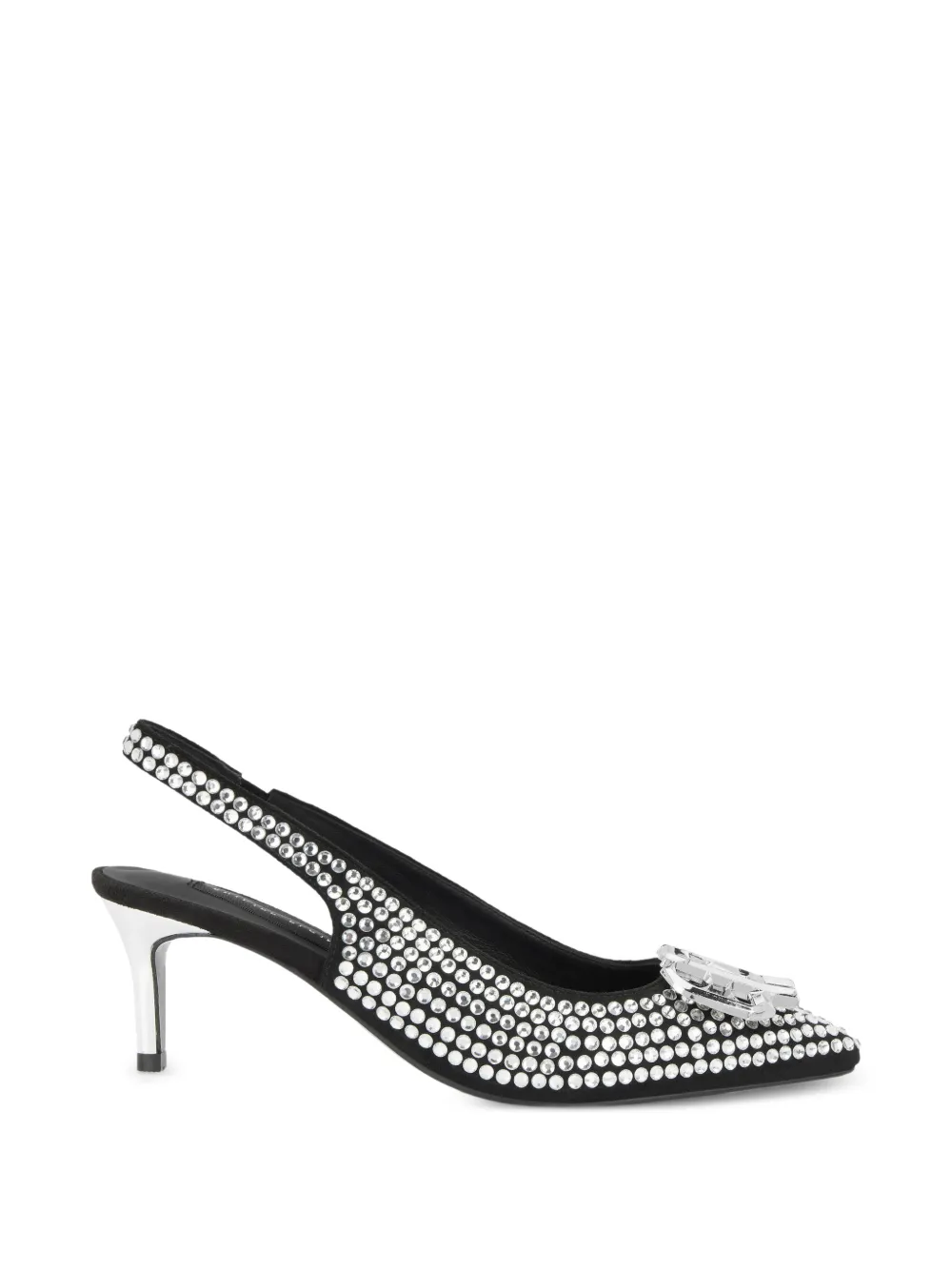 Philipp Plein chaussures en daim à bride arrière - Argent Philipp Plein chaussures en daim à bride arrière - Argent