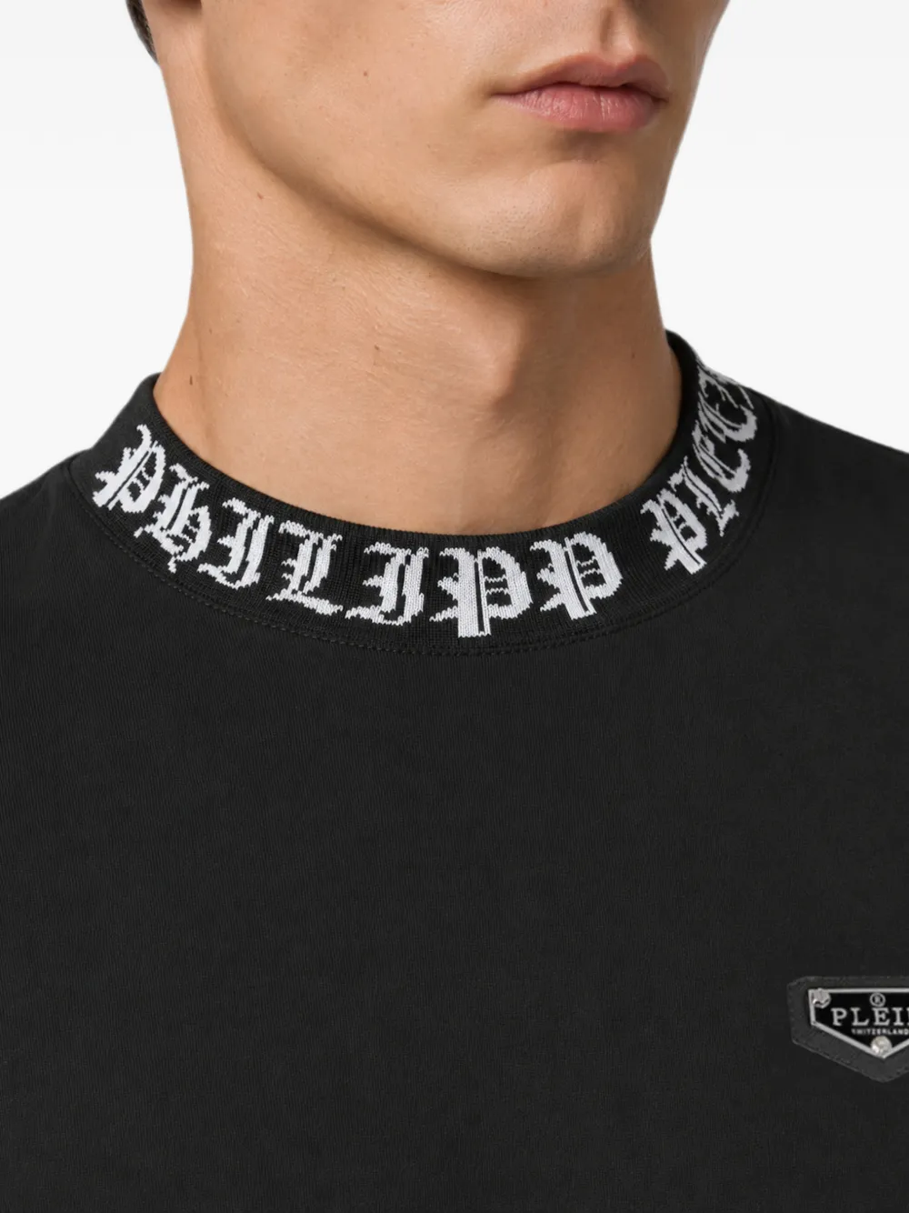 Philipp Plein Gothic jersey T-shirt Zwart