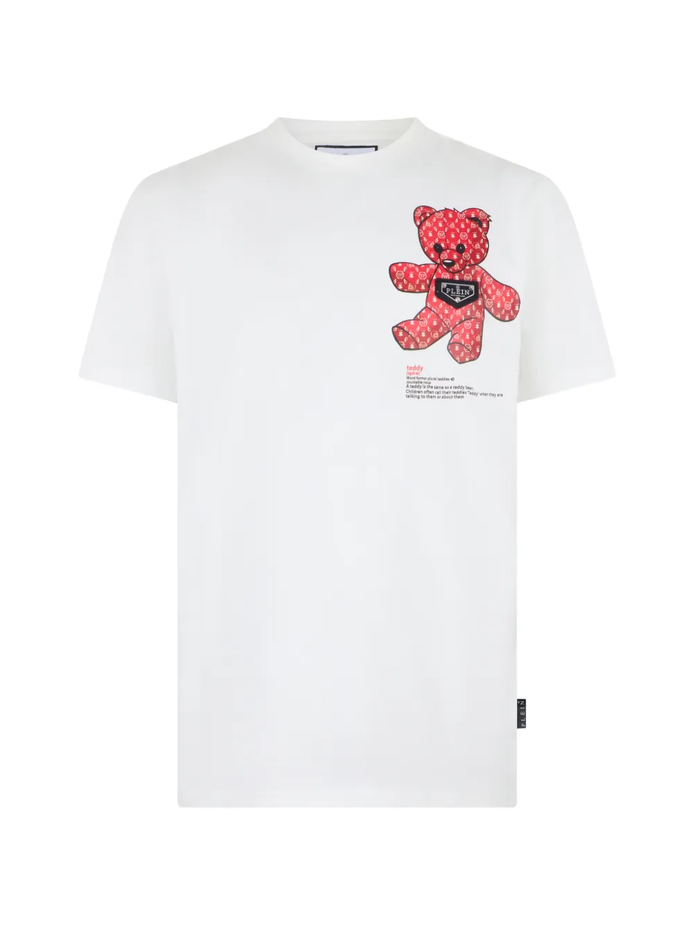 Philipp Plein jersey T-Shirt Teddy chest - Bianco