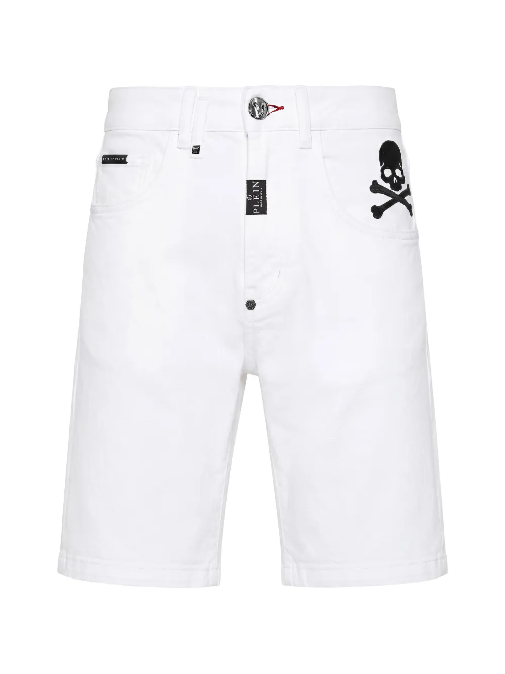 Philipp Plein denim Formentera shorts basics - Weiß