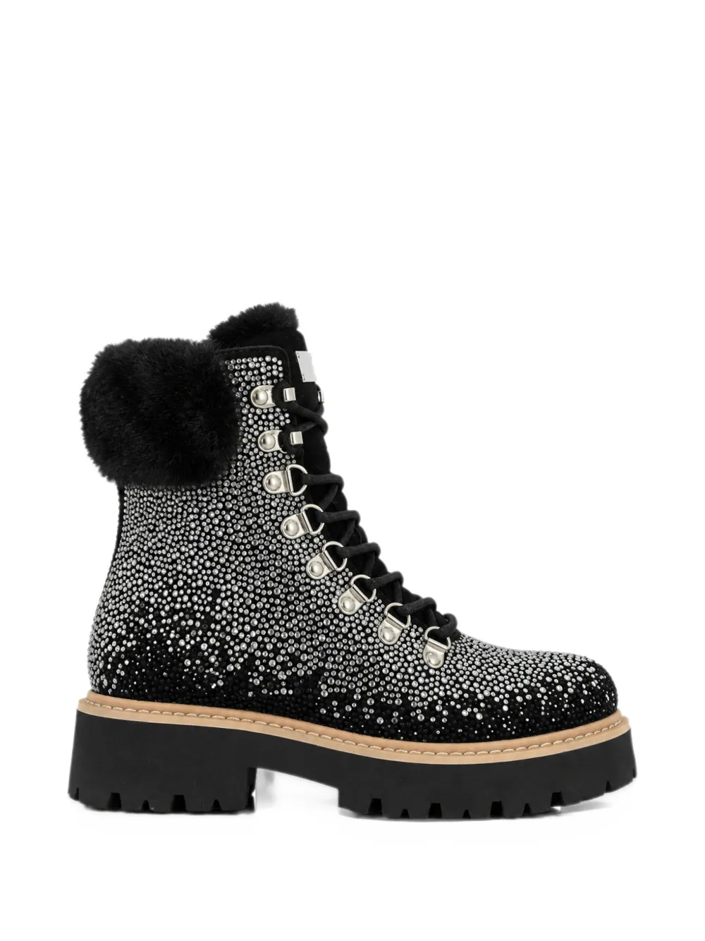 Philipp Plein Stivali con strass - Nero