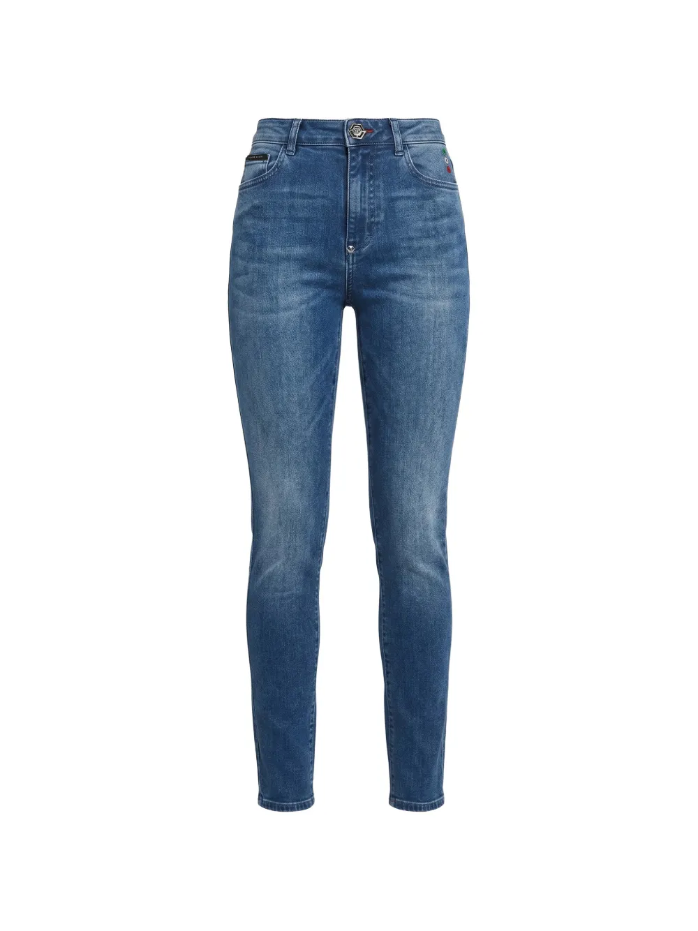 Philipp Plein high-waist jeggins - Blau