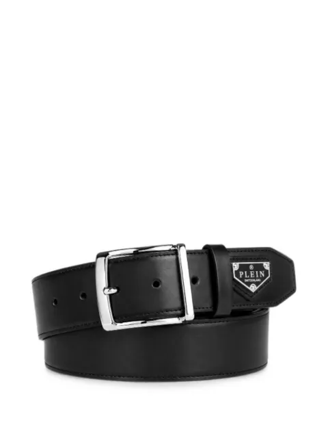 Philipp Plein leather belt triangle