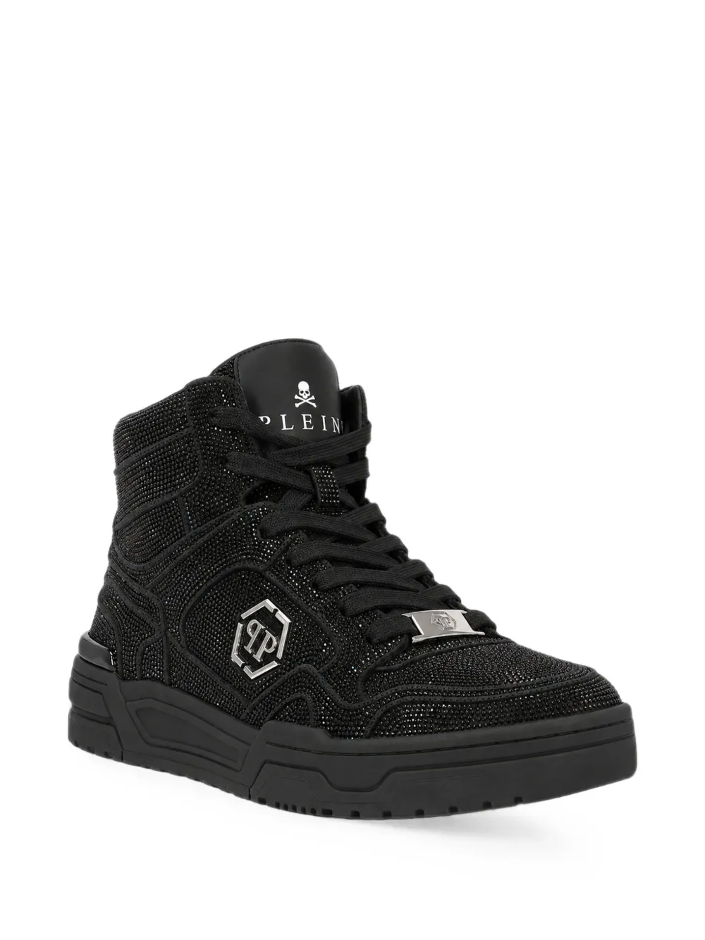 Philipp Plein mid-top Predator V2 Strass sneakers Zwart