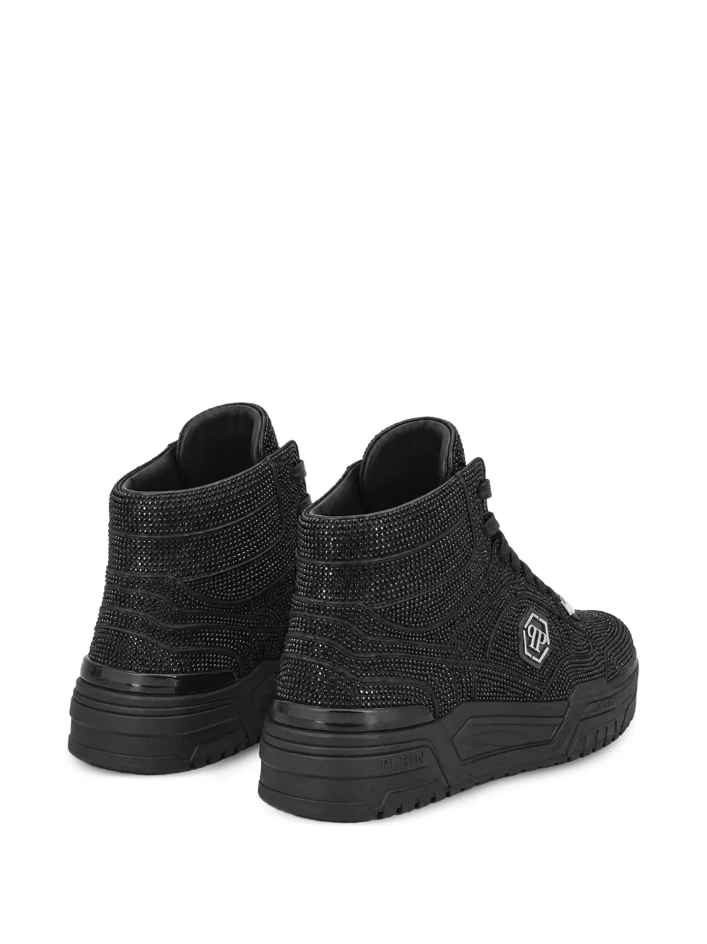 Philipp Plein mid-top Predator V2 Strass sneakers Zwart