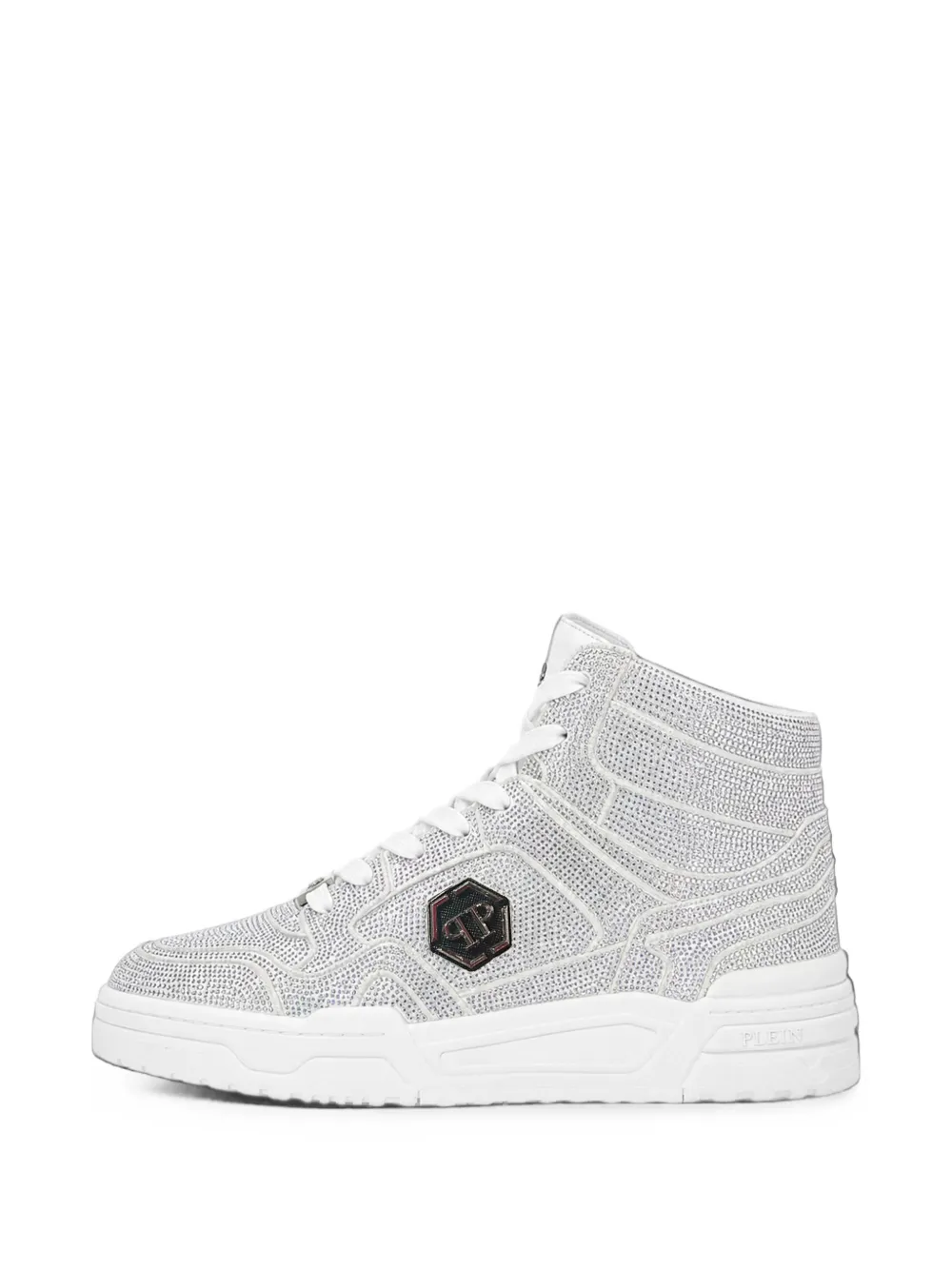 Philipp Plein mid-top Predator V2 Strass sneakers Zilver