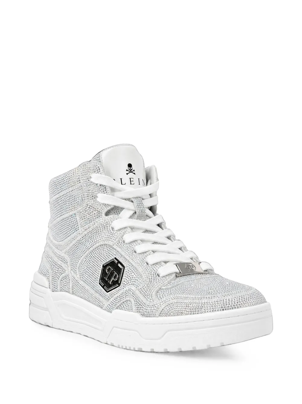 Philipp Plein mid-top Predator V2 Strass sneakers Zilver