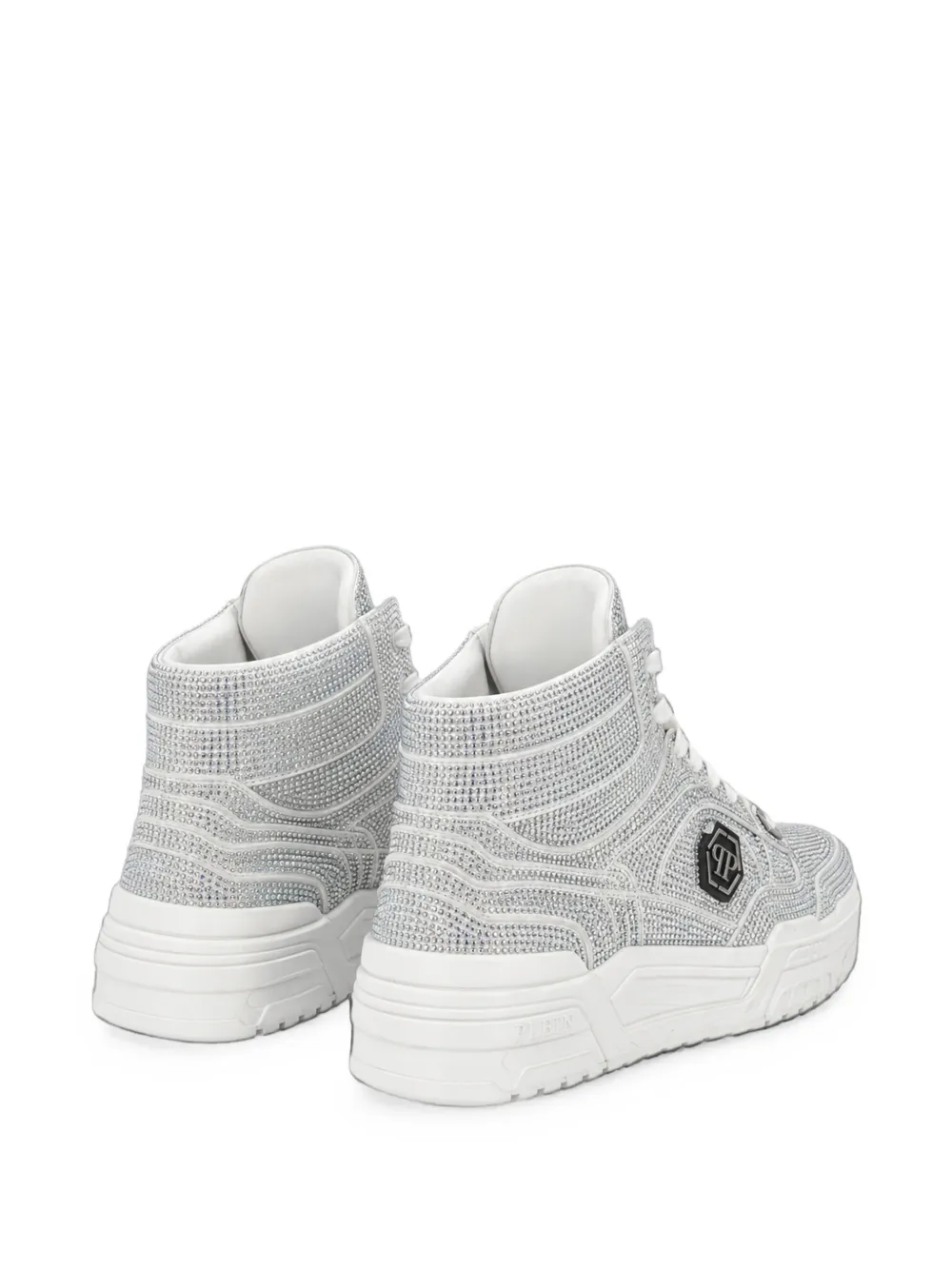 Philipp Plein mid-top Predator V2 Strass sneakers Zilver