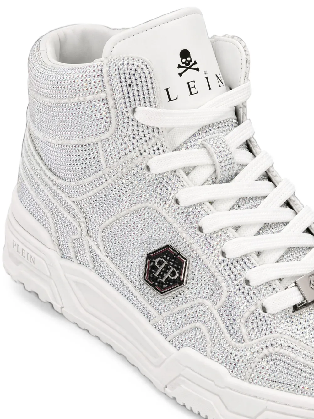 Philipp Plein mid-top Predator V2 Strass sneakers Zilver