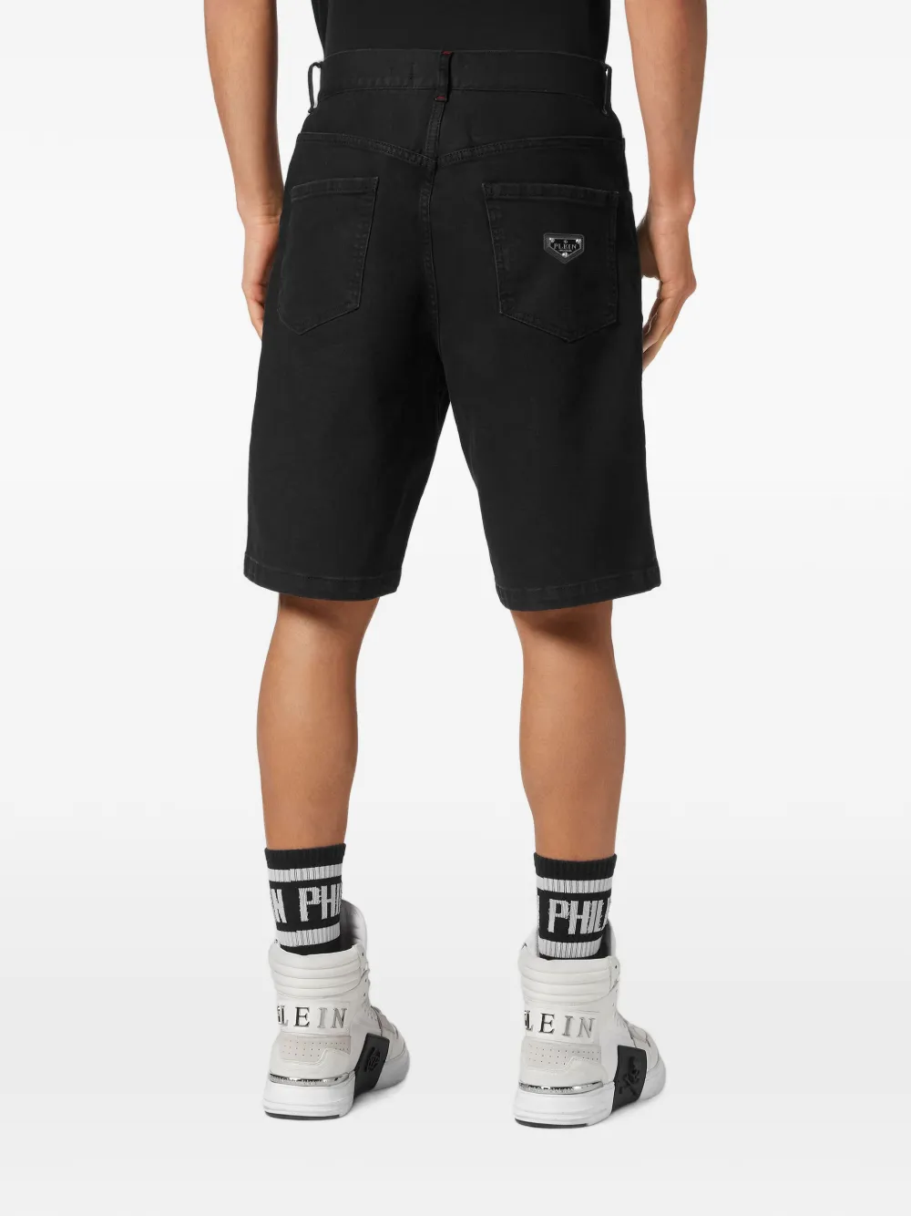 Philipp Plein Formentera denim shorts Zwart