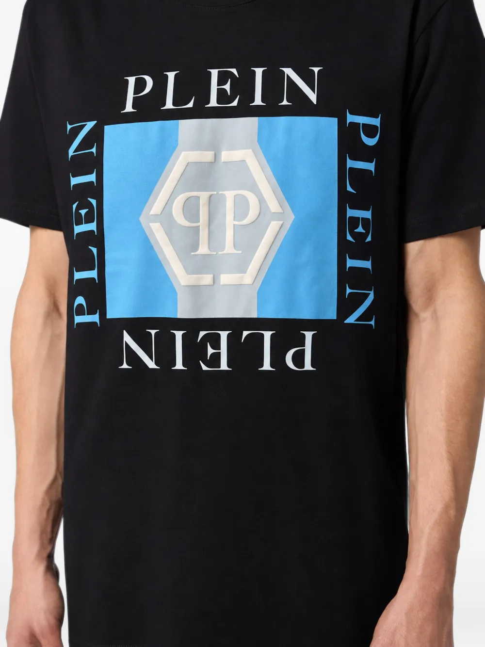 Philipp Plein Jersey T-shirt Plein PP Zwart