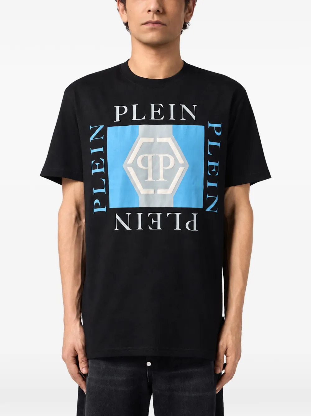 Philipp Plein Jersey T-shirt Plein PP Zwart