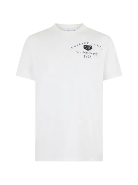 Philipp Plein logo-patch jersey T-shirt