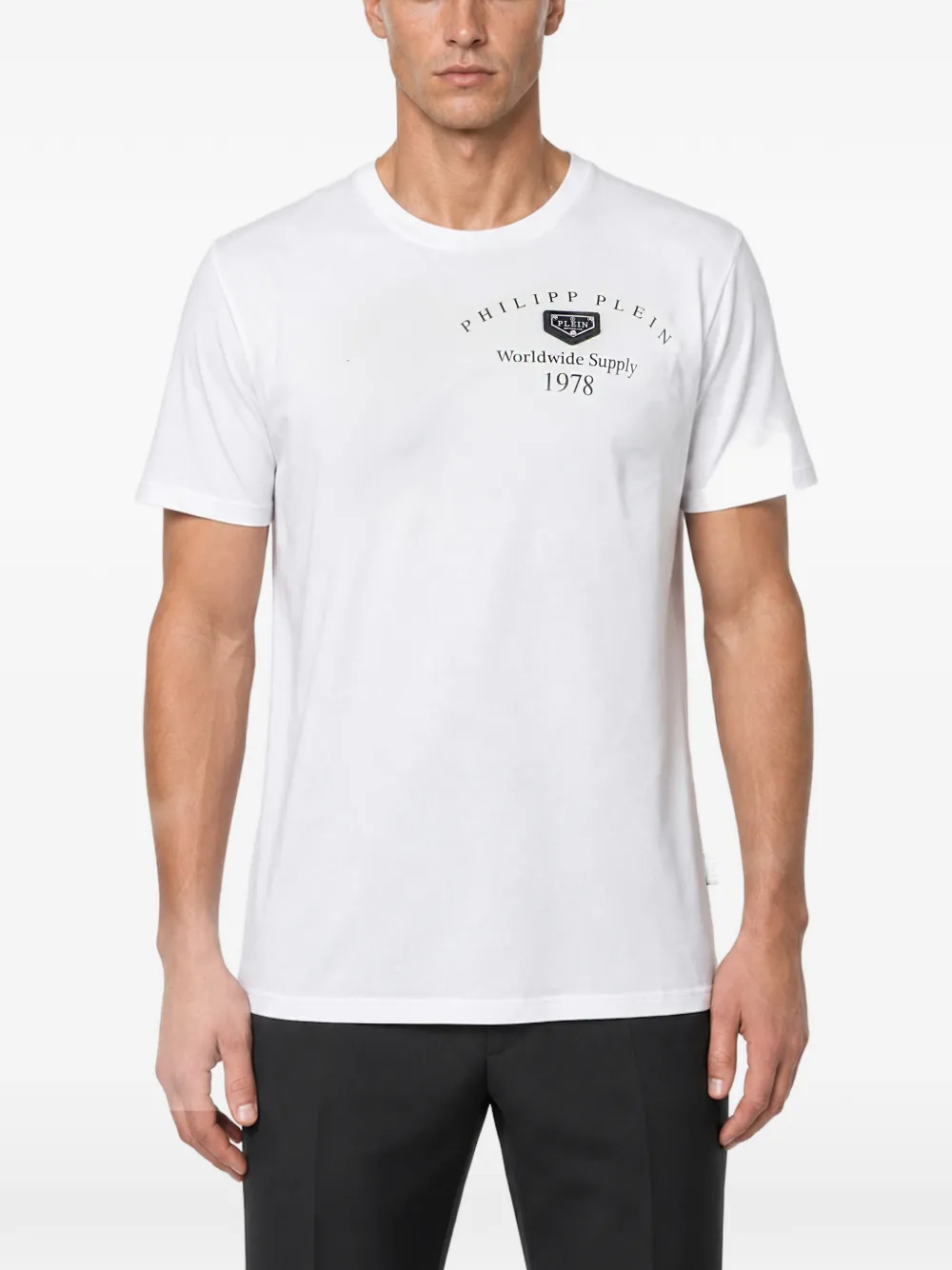 Philipp Plein T-shirt met logopatch Wit