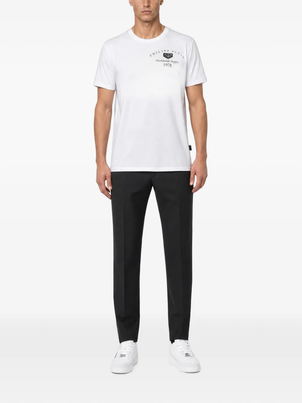 Philipp Plein T-shirt met logopatch Wit