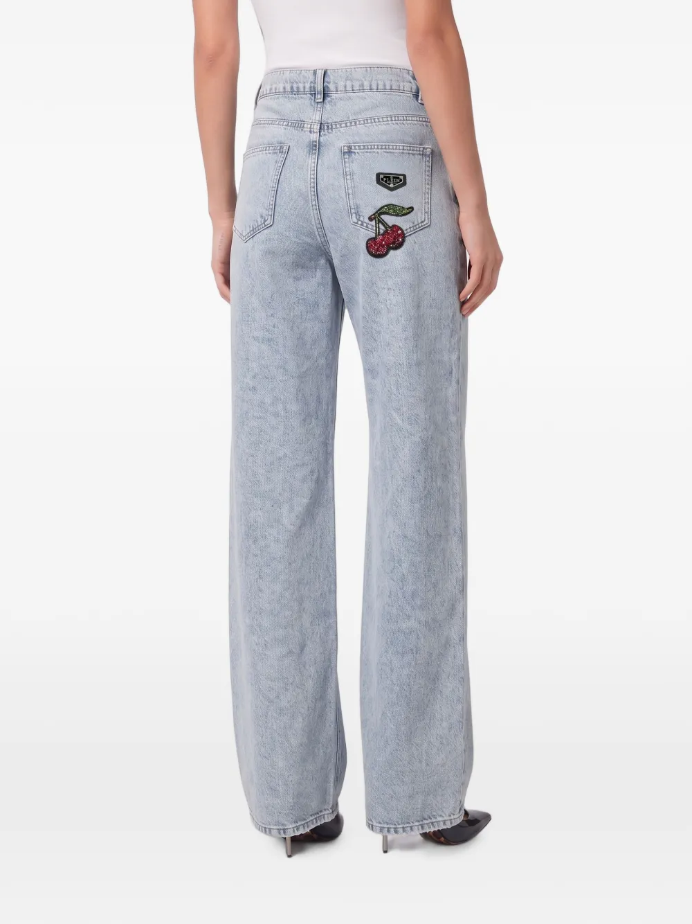 Philipp Plein Skater-fit jeans Blauw
