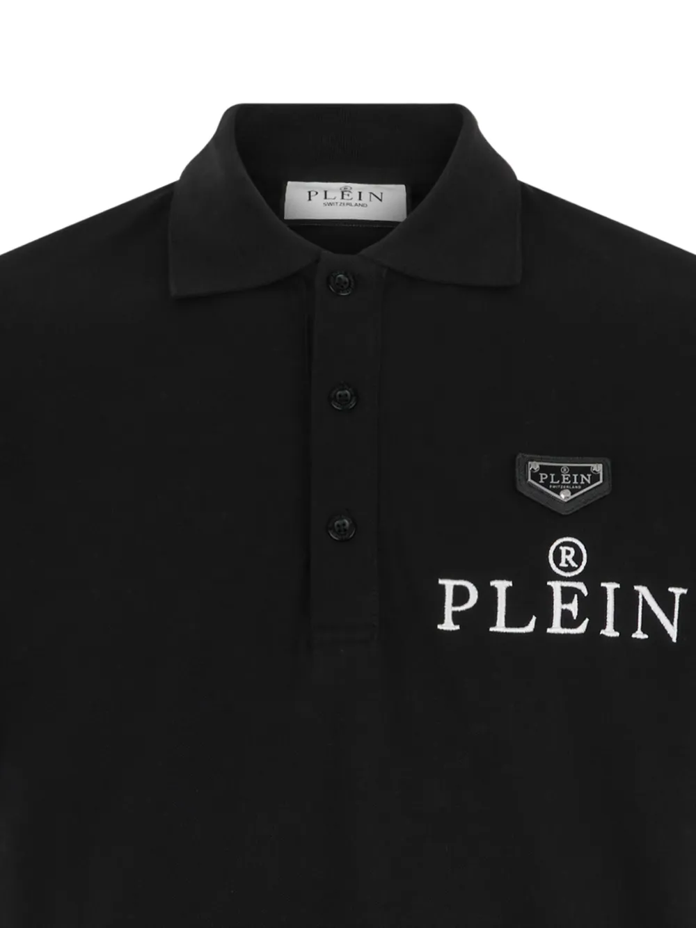 Philipp Plein Poloshirt met geborduurd logo Zwart