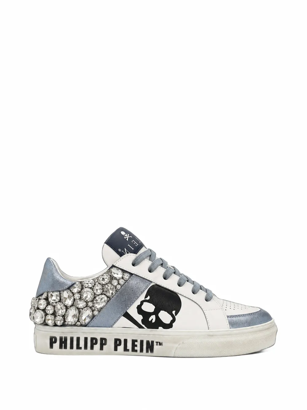 Philipp Plein low-top sneakers skull stones - Bianco