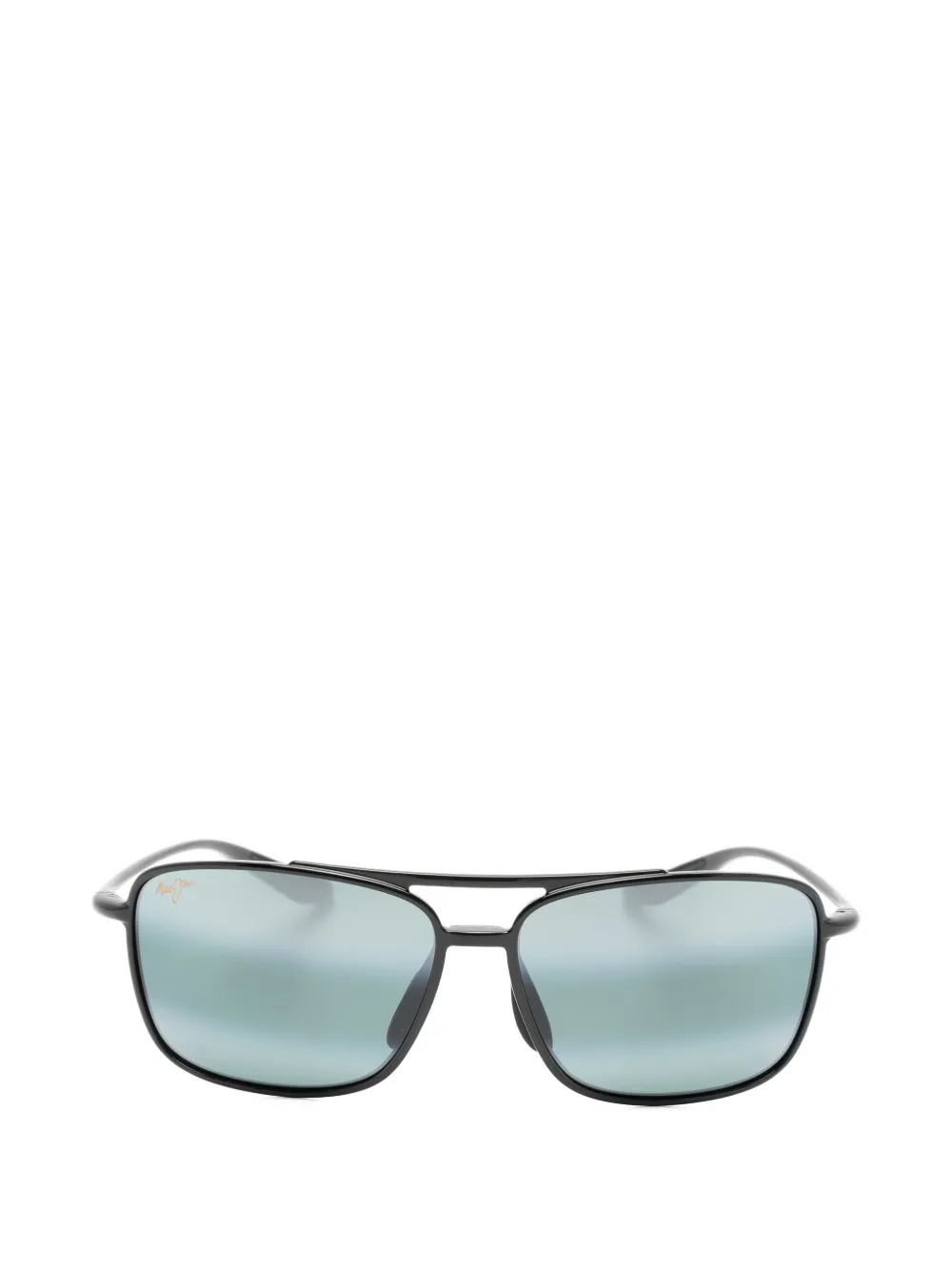 Maui Jim double-bridge rectangle-frame sunglasses - Nero