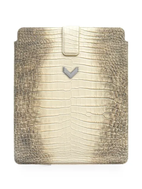 VELANTE crocodile-effect iPad case