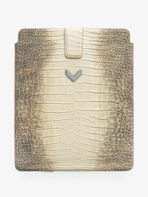 VELANTE crocodile-effect iPad case