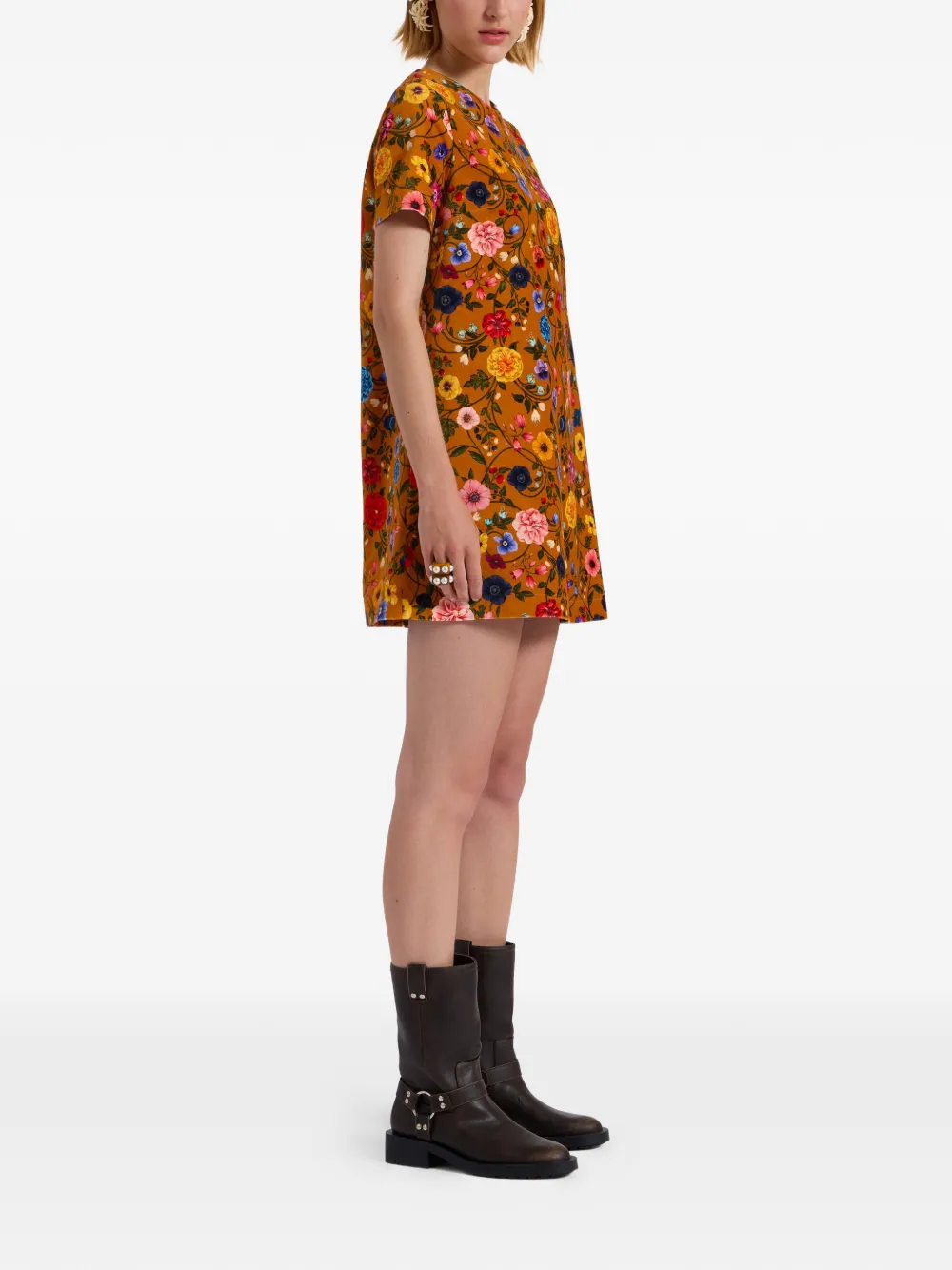 La DoubleJ Swing mini-jurk Oranje