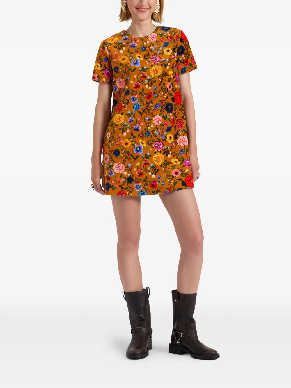 La DoubleJ Swing mini-jurk Oranje