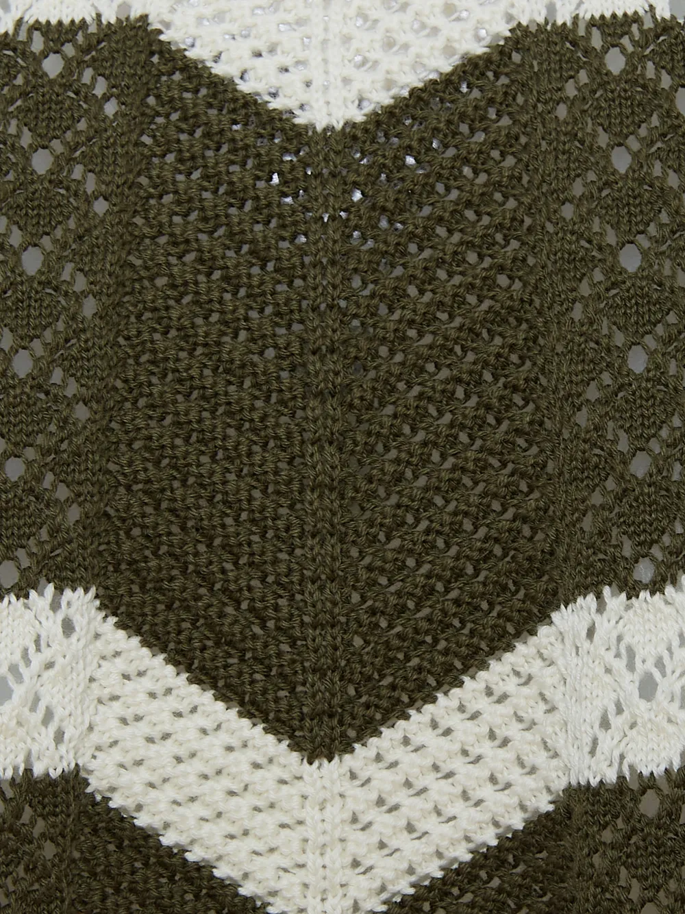 La DoubleJ Chevron cropped trui Groen