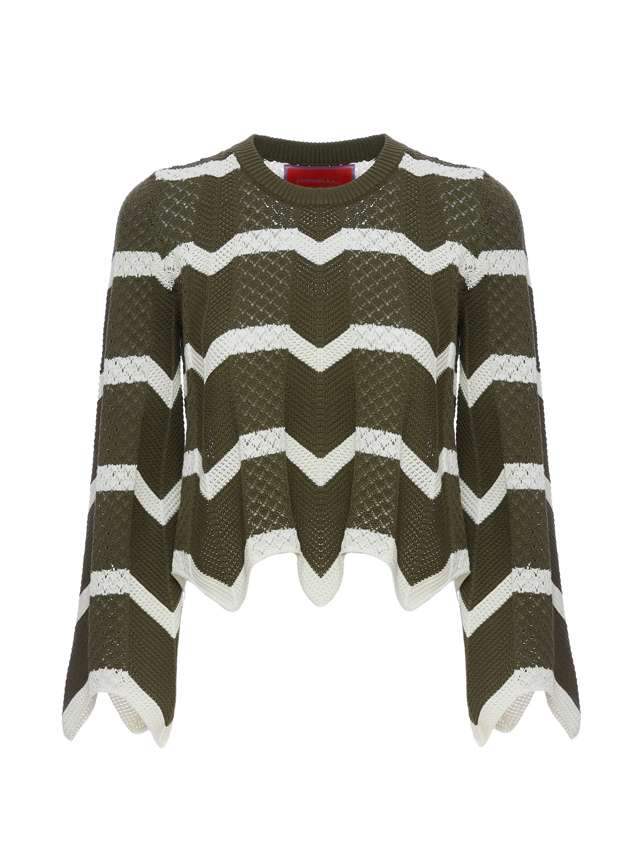 La DoubleJ Chevron crops Sweater