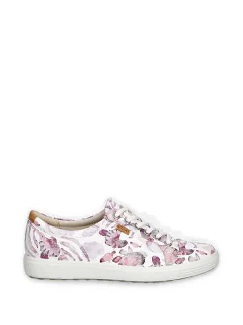 ECCO Soft 7 floral-print leather sneakers