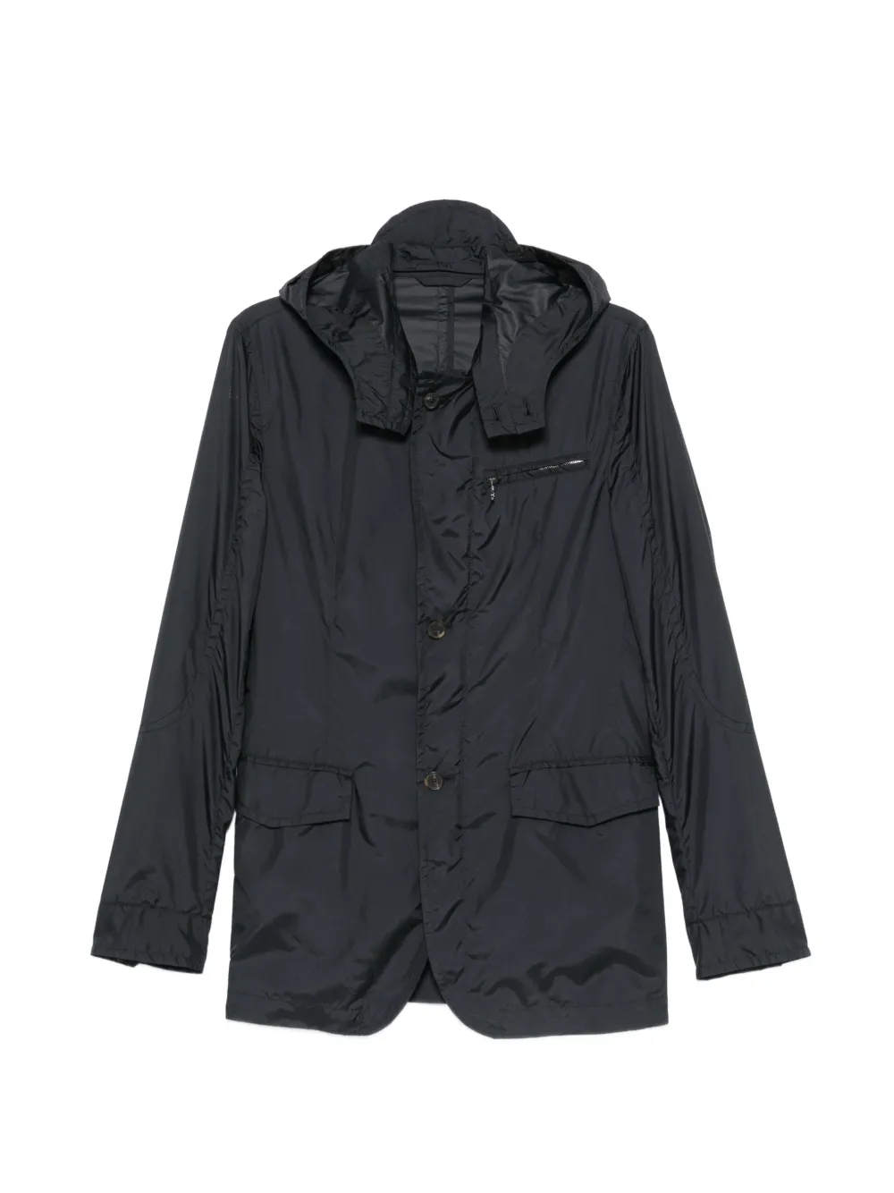Ferragamo Pre-Owned 2000s hooded lightweight jacket - Nero
