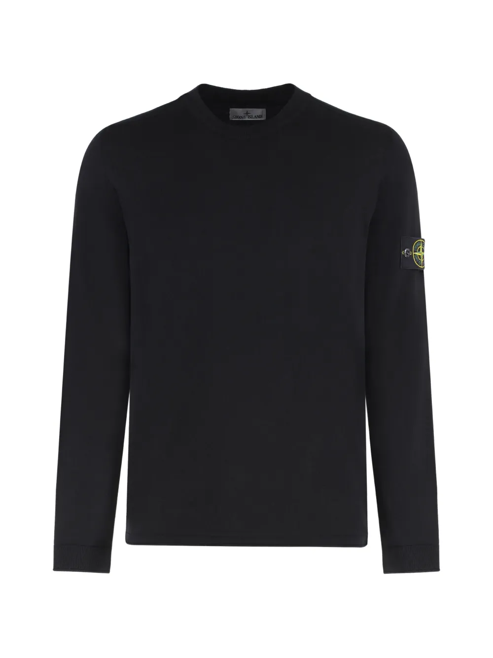 Stone Island logo-patch sweater - Schwarz