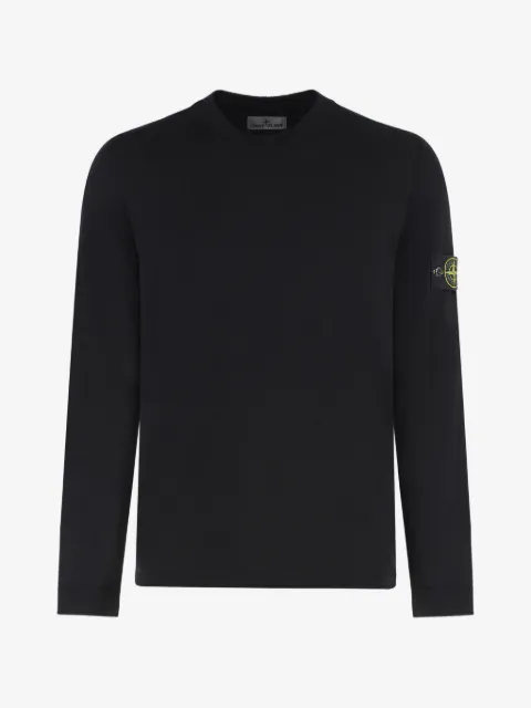 Stone Island logo-patch sweater
